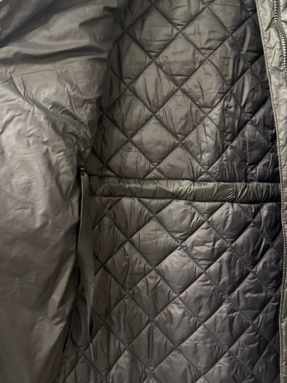 Athleta | Black Quilted Zip-Front Puffer Jacket | Size = XS - Picture 3 of 10